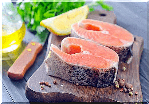 Salmon steaks