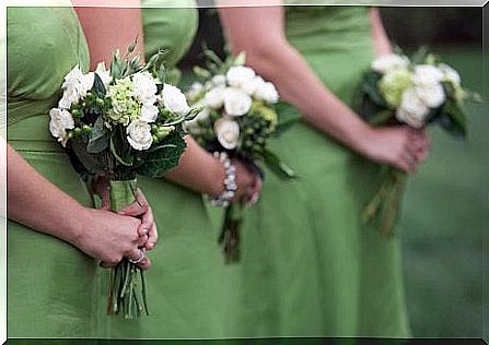 bridesmaids at a wedding